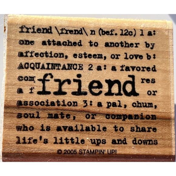 -CRAFT STAMPS Retired Lot Of 4 Dif. Phrases: Celebrate, Cherish, Friend, Thanks. - Picture 5 of 6